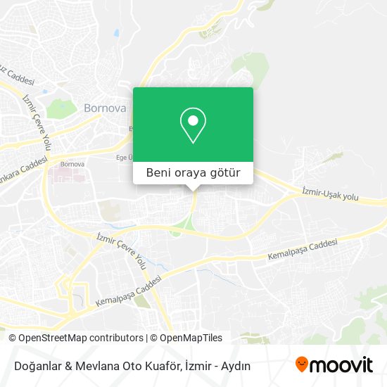 Doğanlar & Mevlana Oto Kuaför harita