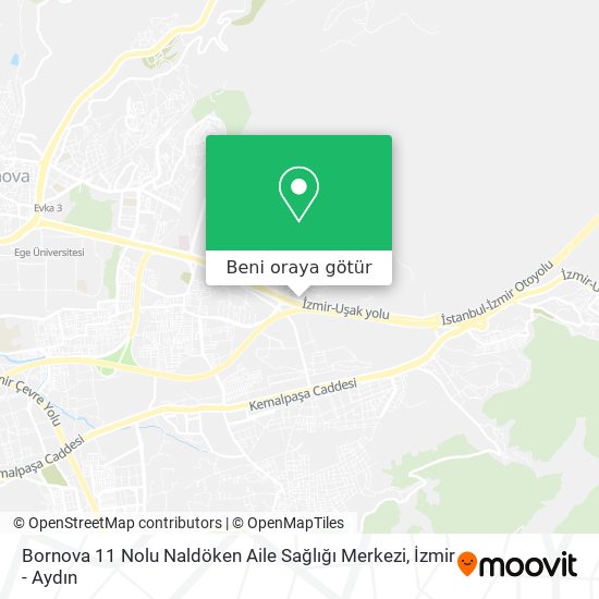 Bornova 11 Nolu Naldöken Aile Sağlığı Merkezi harita