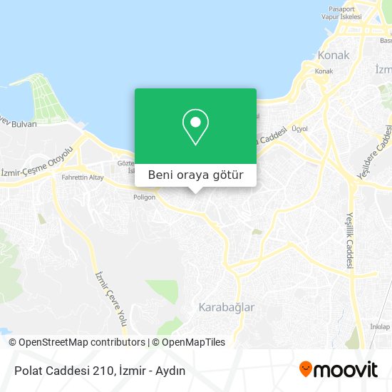 Polat Caddesi 210 harita