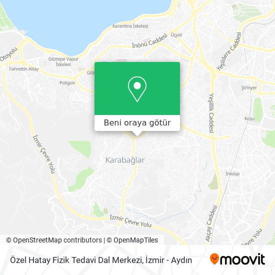Özel Hatay Fizik Tedavi Dal Merkezi harita