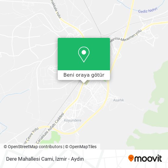 Dere Mahallesi Cami harita