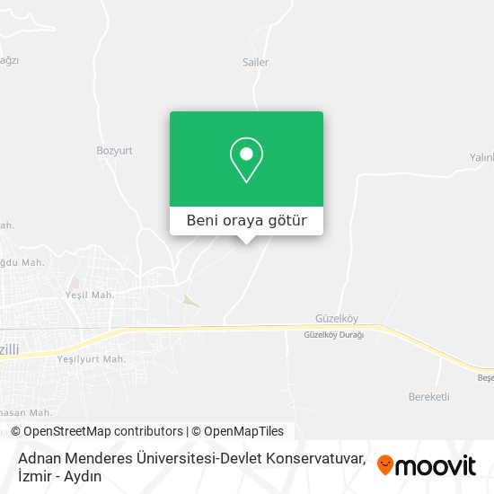 Adnan Menderes Üniversitesi-Devlet Konservatuvar harita