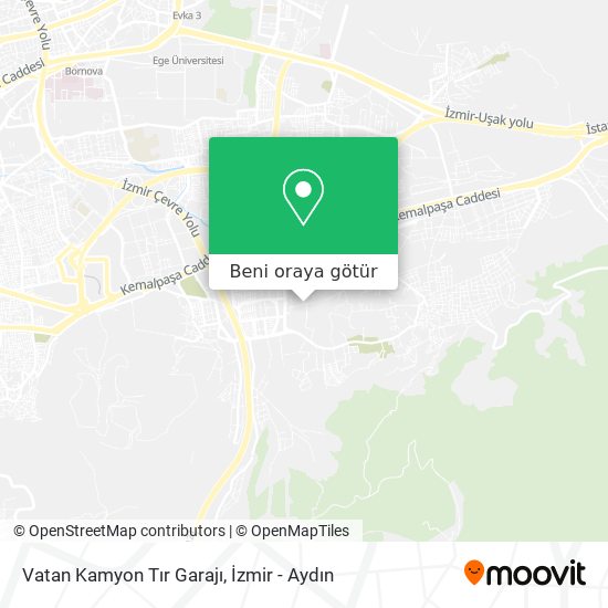 Vatan Kamyon Tır Garajı harita