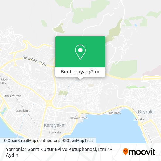 Yamanlar Semt Kültür Evi ve Kütüphanesi harita