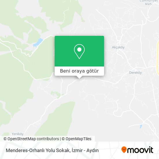 Menderes-Orhanlı Yolu Sokak harita