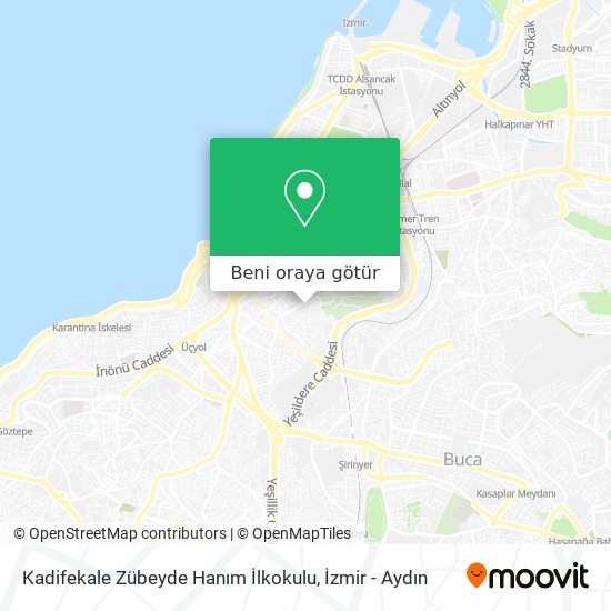 Kadifekale Zübeyde Hanım İlkokulu harita