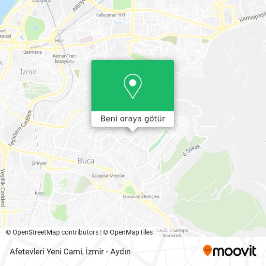 Afetevleri Yeni Cami harita
