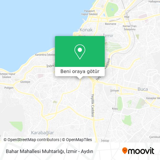 Bahar Mahallesi Muhtarlığı harita