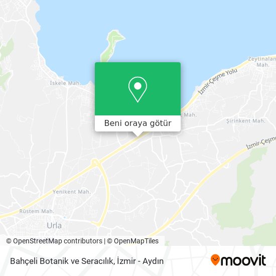 Bahçeli Botanik ve Seracılık harita