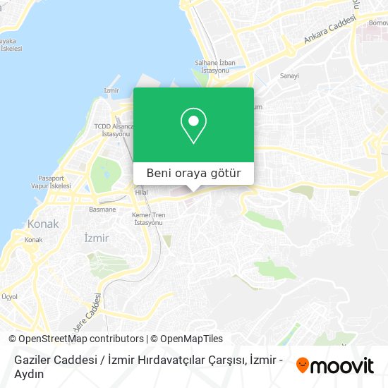 Gaziler Caddesi / İzmir Hırdavatçılar Çarşısı harita