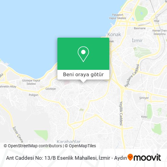 Ant Caddesi No: 13 / B Esenlik Mahallesi harita