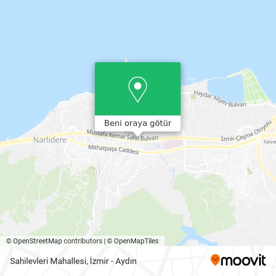 Sahilevleri Mahallesi harita