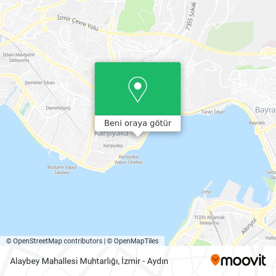 Alaybey Mahallesi Muhtarlığı harita