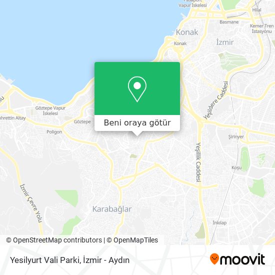 Yesilyurt Vali Parki harita