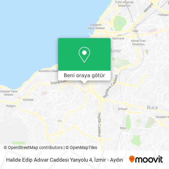 Halide Edip Adıvar Caddesi Yanyolu 4 harita