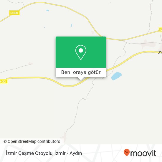 İzmir Çeşme Otoyolu harita