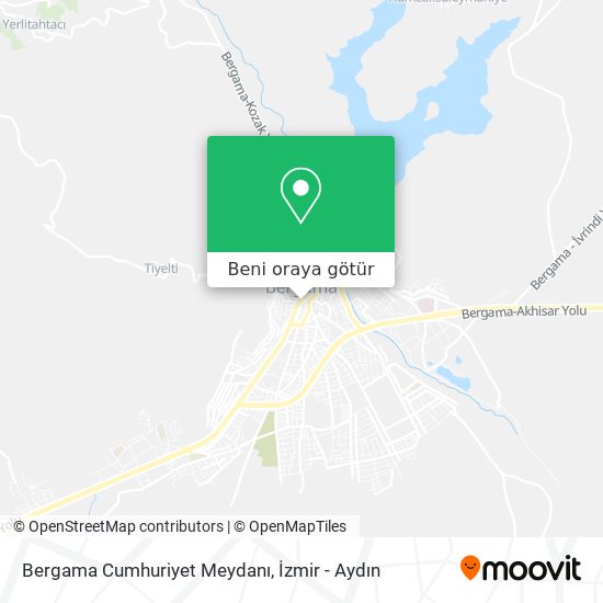 Bergama Cumhuriyet Meydanı harita