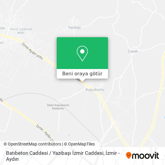 Batıbeton Caddesi / Yazıbaşı İzmir Caddesi harita