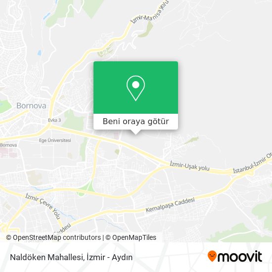 Naldöken Mahallesi harita