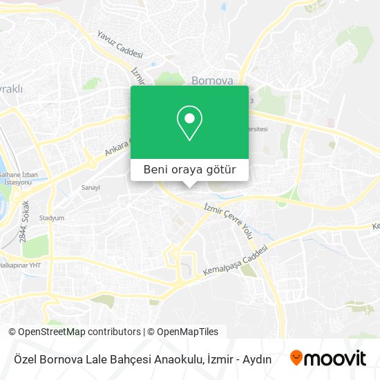 Özel Bornova Lale Bahçesi Anaokulu harita