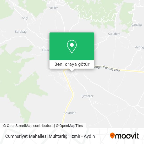 Cumhuriyet Mahallesi Muhtarlığı harita