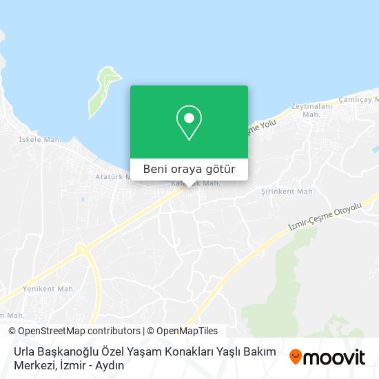 Urla Başkanoğlu Özel Yaşam Konakları Yaşlı Bakım Merkezi harita