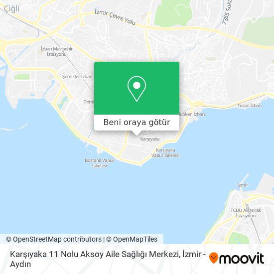 Karşıyaka 11 Nolu Aksoy Aile Sağlığı Merkezi harita