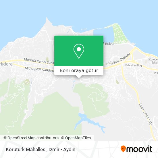 Korutürk Mahallesi harita