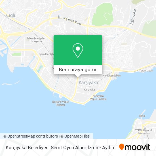Karşıyaka Belediyesi Semt Oyun Alanı harita