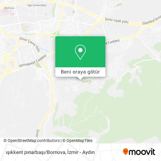 ışıkkent pınarbaşı/Bornova harita