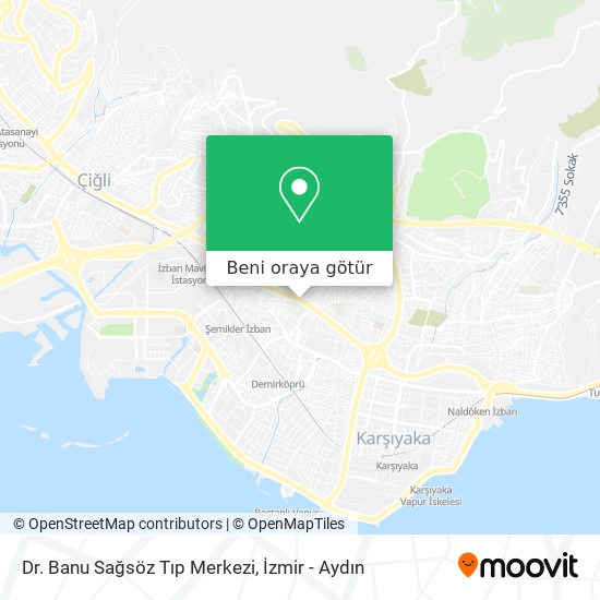 Dr. Banu Sağsöz Tıp Merkezi harita