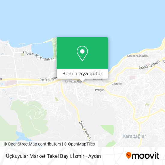 Üçkuyular Market Tekel Bayii harita
