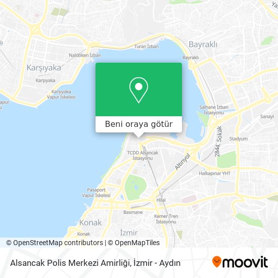 Alsancak Polis Merkezi Amirliği harita