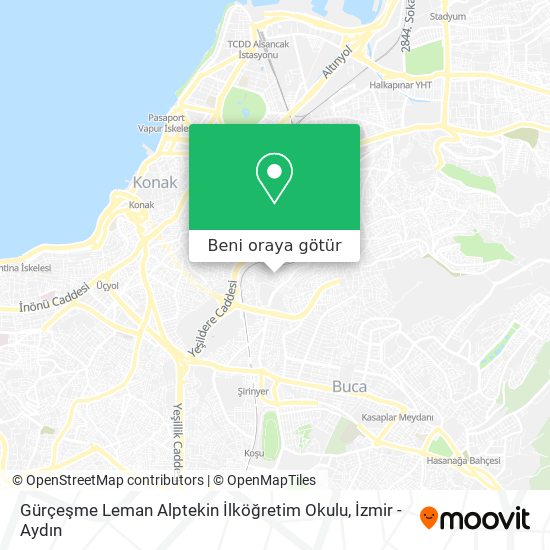 Gürçeşme Leman Alptekin İlköğretim Okulu harita