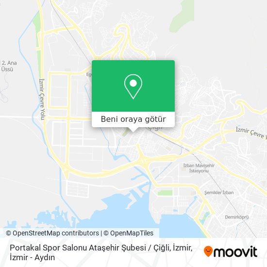 Portakal Spor Salonu Ataşehir Şubesi / Çiğli, İzmir harita