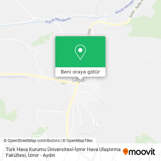 Türk Hava Kurumu Üniversitesi-İzmir Hava Ulaştırma Fakültesi harita