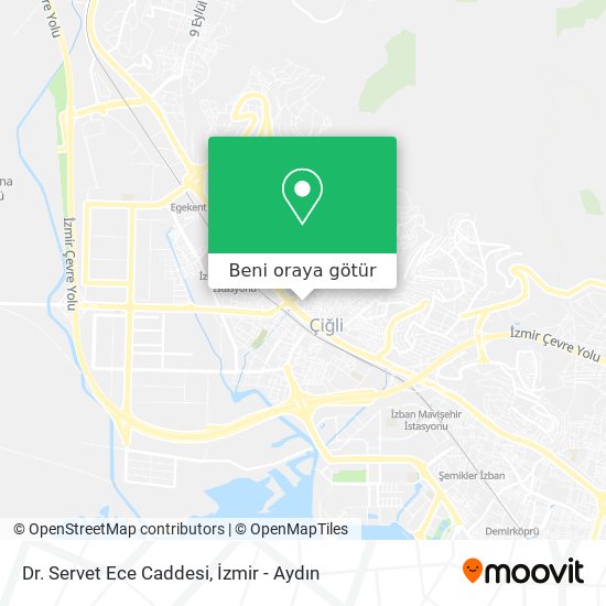 Dr. Servet Ece Caddesi harita