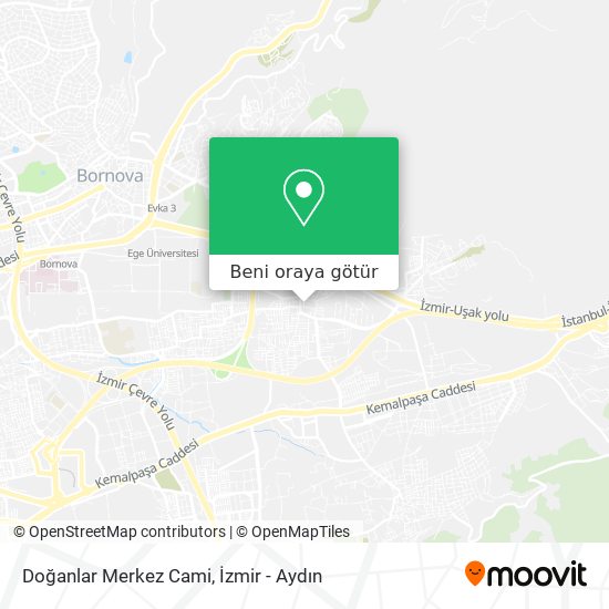 Doğanlar Merkez Cami harita