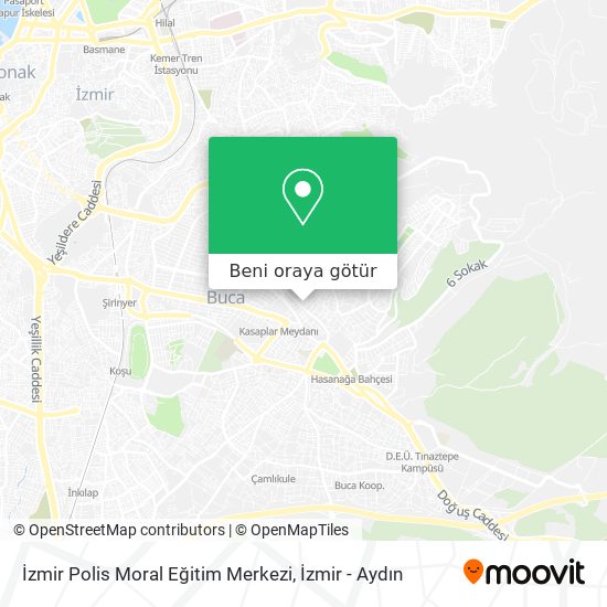 İzmir Polis Moral Eğitim Merkezi harita