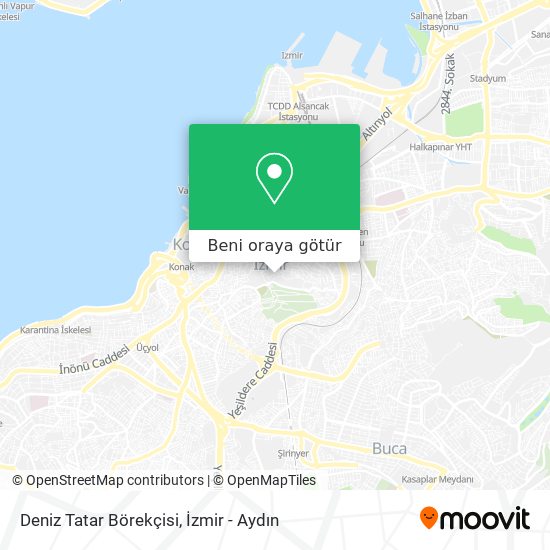 Deniz Tatar Börekçisi harita