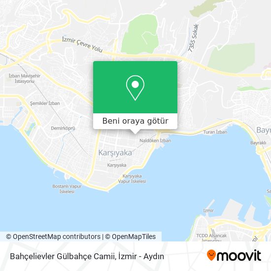 Bahçelievler Gülbahçe Camii harita