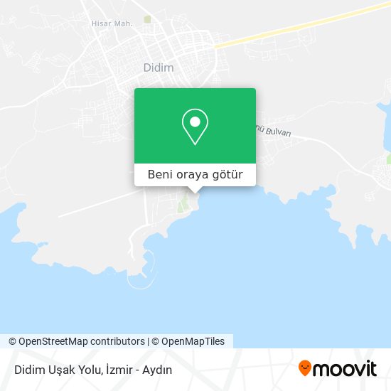 Didim Uşak Yolu harita