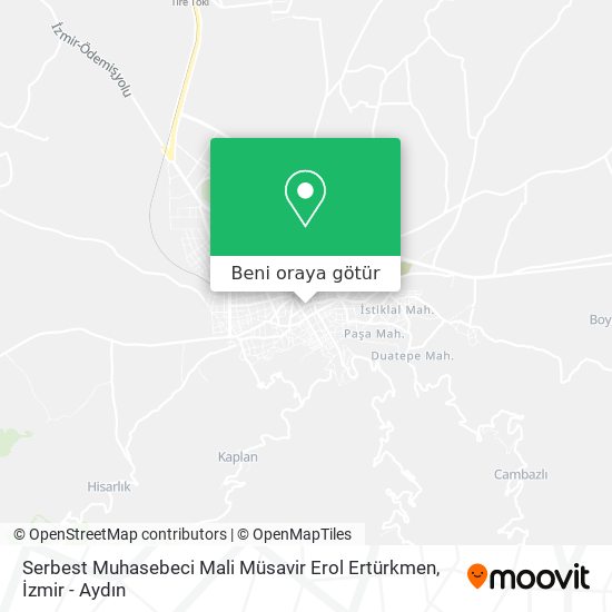Serbest Muhasebeci Mali Müsavir Erol Ertürkmen harita
