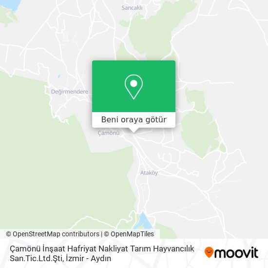 Çamönü İnşaat Hafriyat Nakliyat Tarım Hayvancılık San.Tic.Ltd.Şti harita