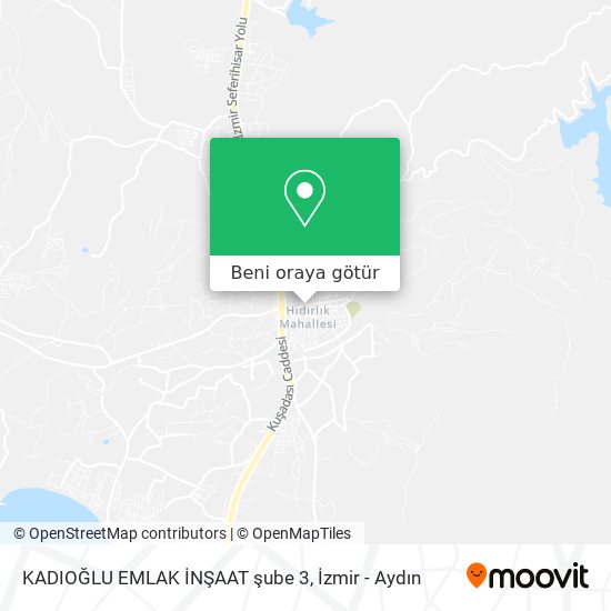 KADIOĞLU EMLAK İNŞAAT şube 3 harita