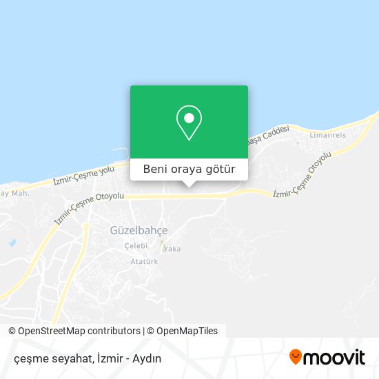 çeşme seyahat harita