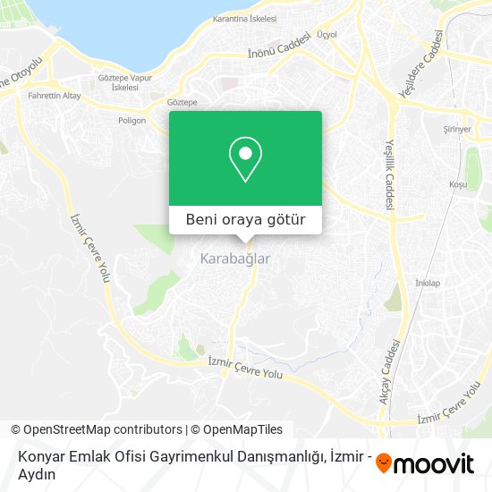 Konyar Emlak Ofisi Gayrimenkul Danışmanlığı harita