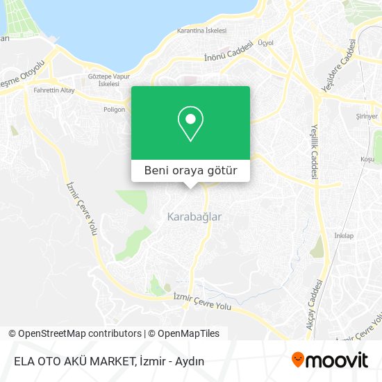 ELA OTO AKÜ MARKET harita