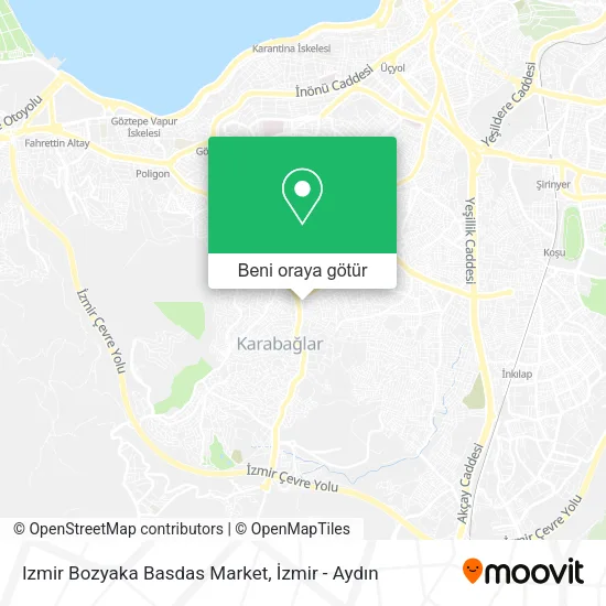 Izmir Bozyaka Basdas Market harita