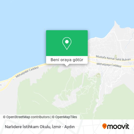Narlıdere İstihkam Okulu harita